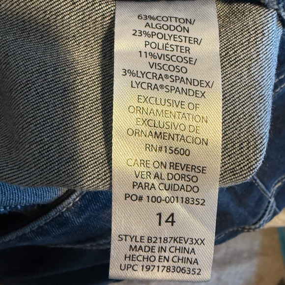 Democracy Ab Technology Blue Jeans - Size 14 - Picture 4 of 4